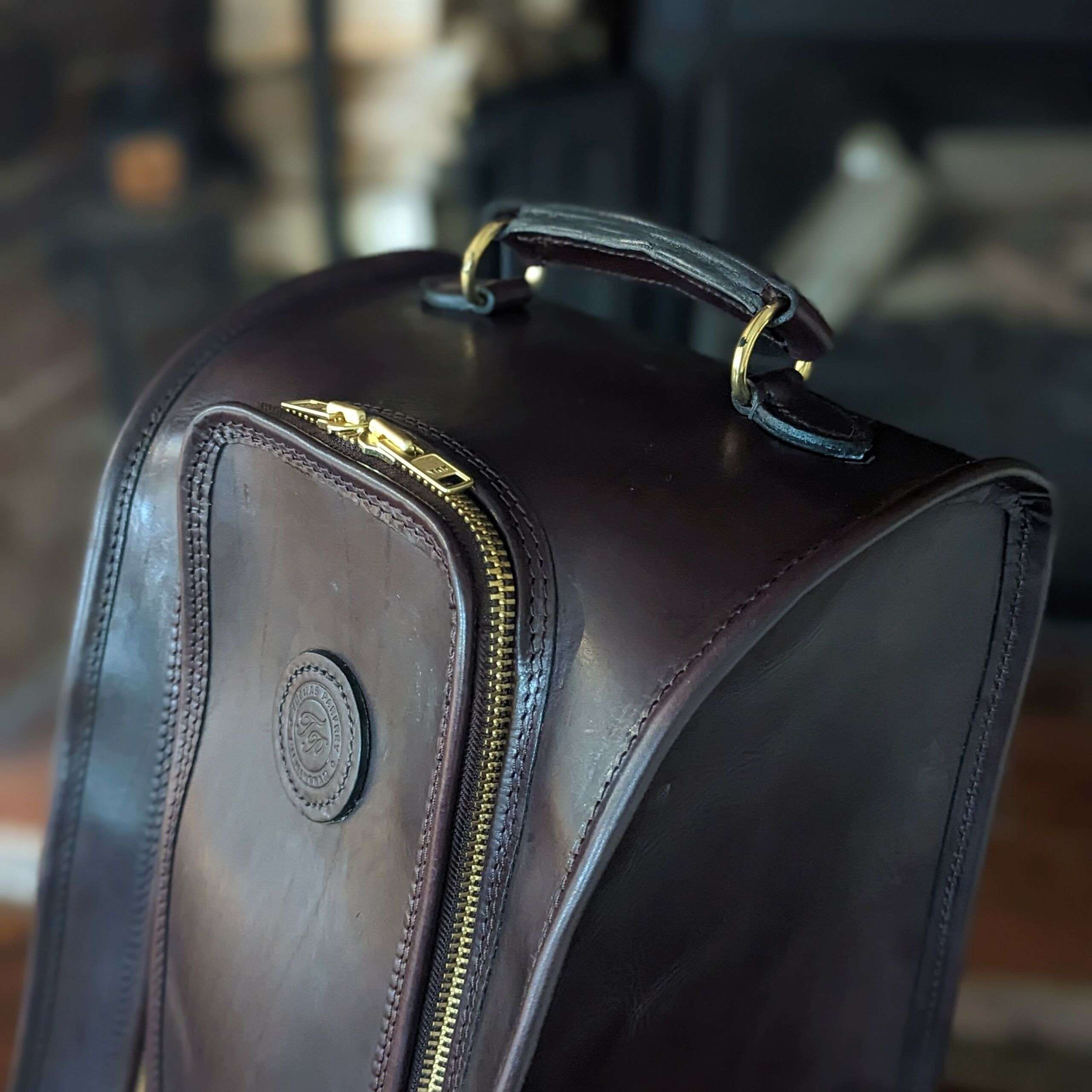 102-1014-3 - Premier High Boot Bag - Dakota Brown - Front