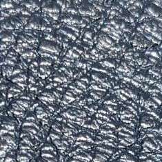 Metallic Silver Leather